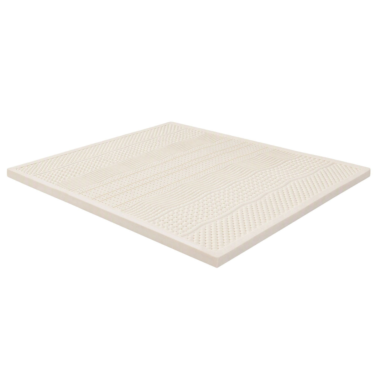 Queen 7-Zone Natural Latex Mattress Topper 5cm Breathable