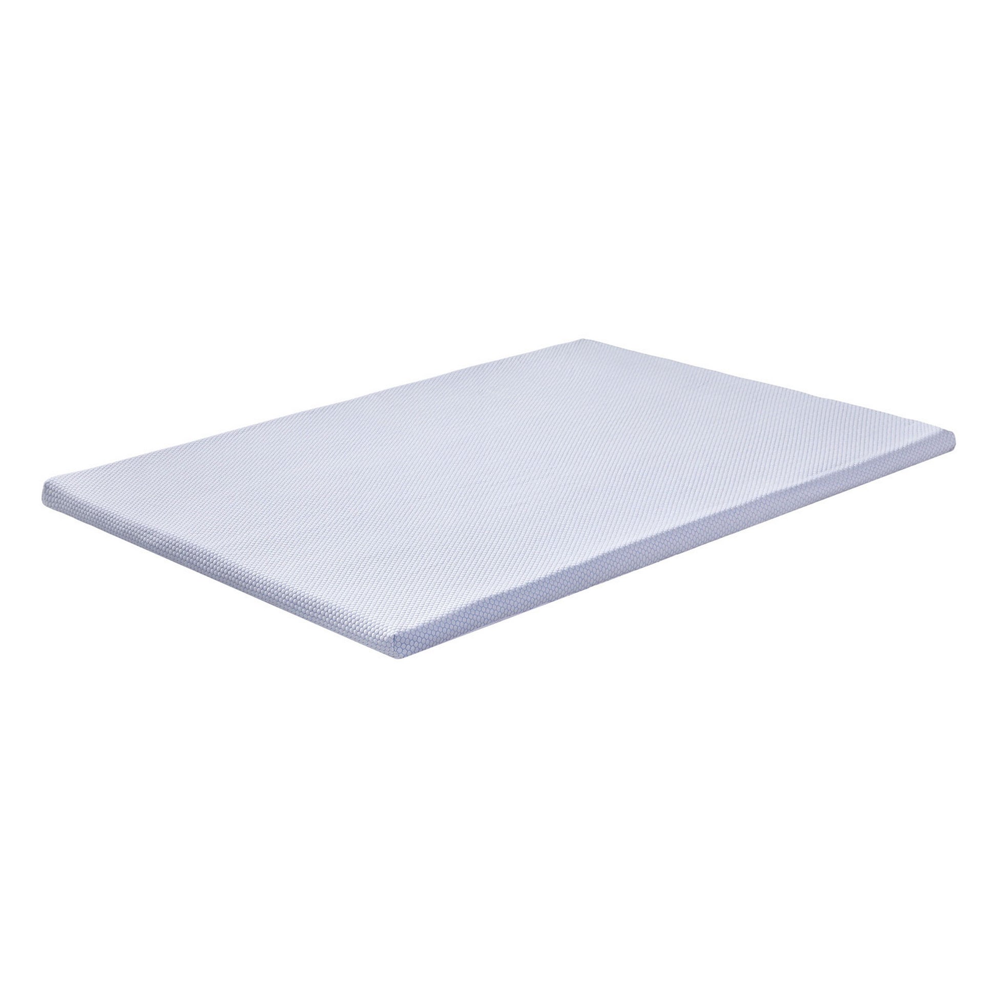 Latex Topper 100% Natural Latex Toppers 7-zone w/ Ice Silk Cool-touch Fabric Cooling Cover Double 5cm mattress topper in white