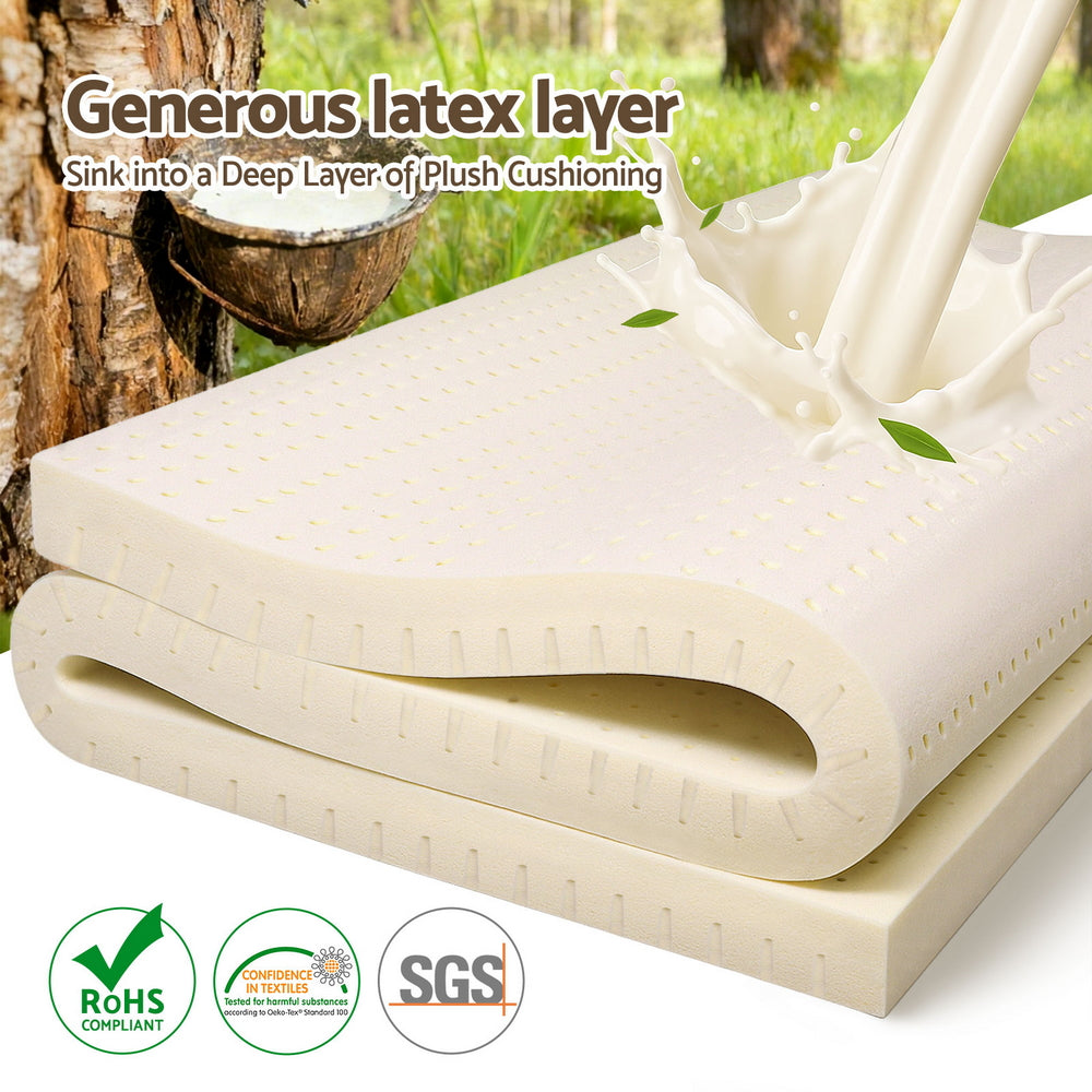 Latex Mattress Topper 7.5cm Double