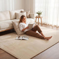 Tatami Mat Floor Mattress 150x200cm 3cm Thick High-Density Foam Futon - Beige