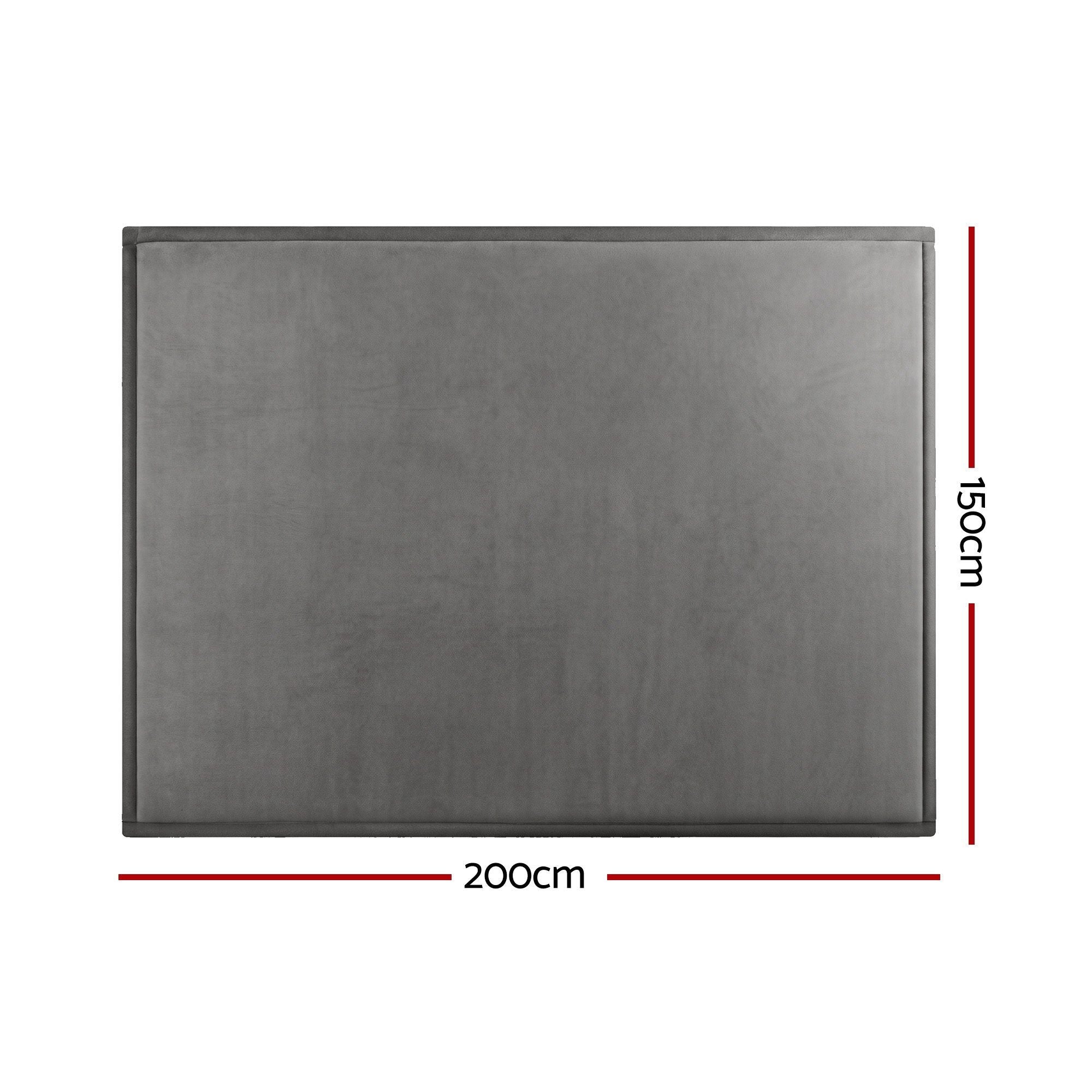 Tatami Mat Floor Mattress 3cm Thick 150x200cm with Anti-Slip Backing - Grey