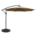 3m Outdoor Umbrella w/Base Cantilever Beach Garden Patio Beige