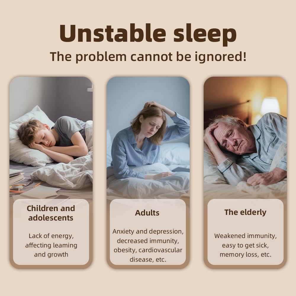 White Handheld Sleep Aid Device: Smart Relaxation Tool with Dual Modes & LED Display addressing sleep issues in all ages