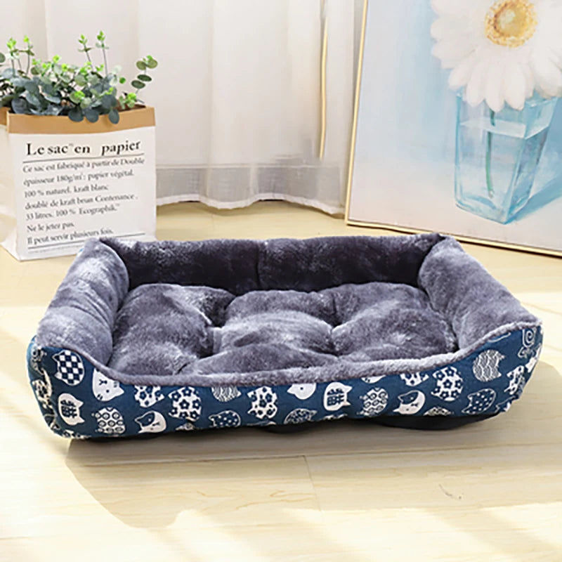 Blue Pet Dog Bed Sofa Mat for Cats & Dogs - M-1