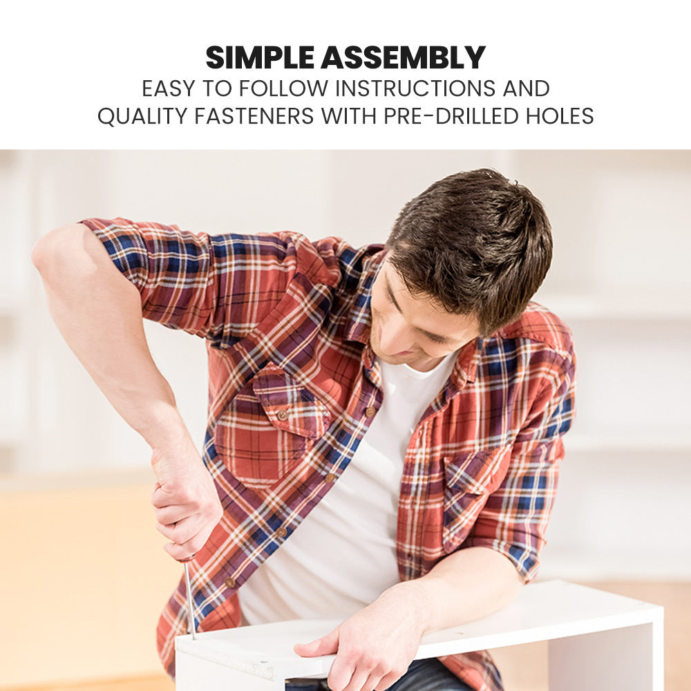 Single Over Double Wooden Bunk Bed Frame, Triple Solid Pine 2-in-1 Modular Design, Converts to 2 Beds, For Kids, White