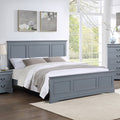 Spencer King Bed Frame in Solid Wood – Grey Finish