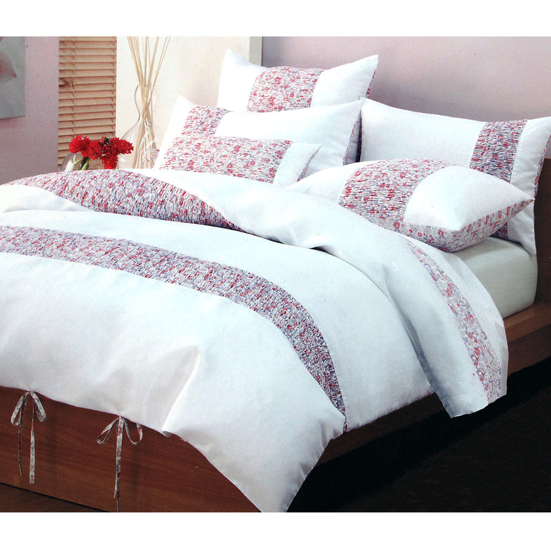Lucy Pink Quilt Cover Set Queen-1