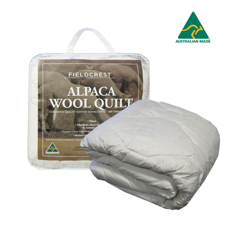 500GSM Alpaca Wool Blend Quilt Queen-1
