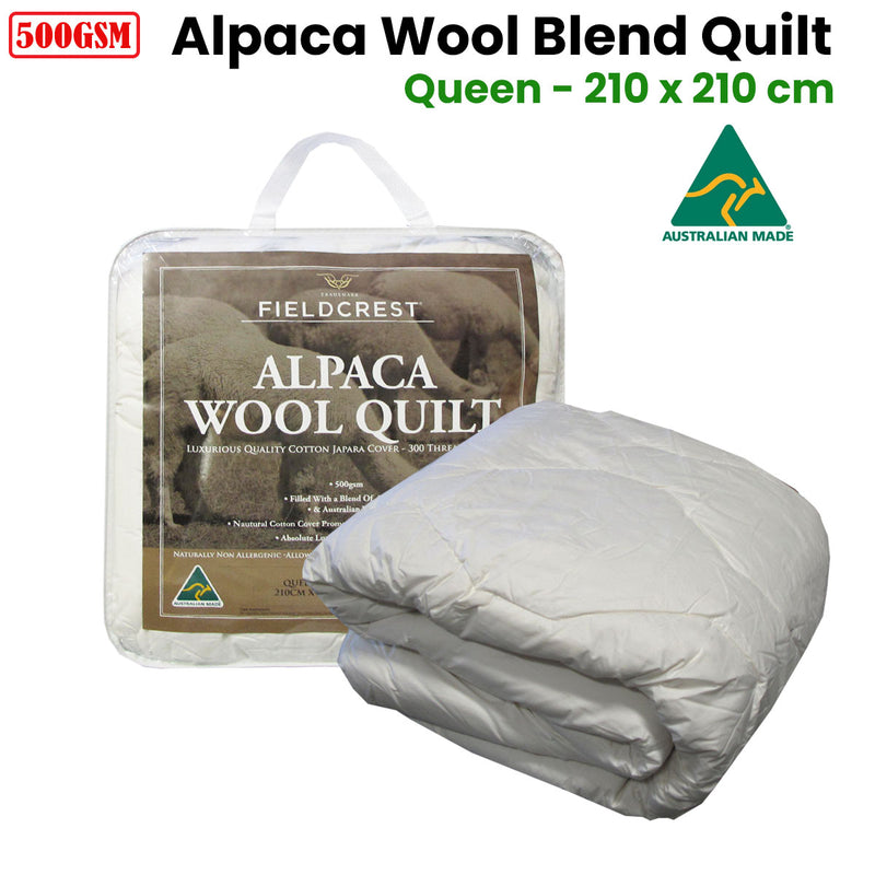 500GSM Alpaca Wool Blend Quilt Queen-2