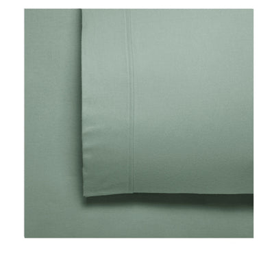 Flannelette Cotton Sheet Set Sage King