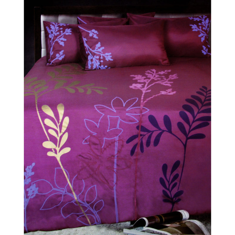 Savannah Plum Quilt Cover Set King-1