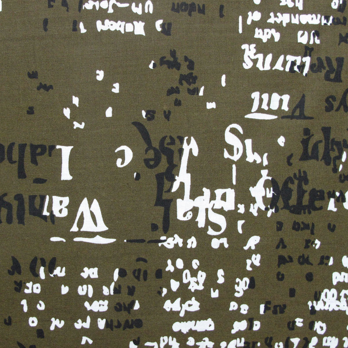 Zig Zag Quilt Cover Set Queen with abstract black and white text pattern on brown background for bedroom bedding