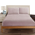 Teddy Fleece Fitted Sheet Combo Set Dusty Pink King