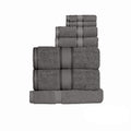 550gsm Cotton 7 Pce Towel Set Charcoal