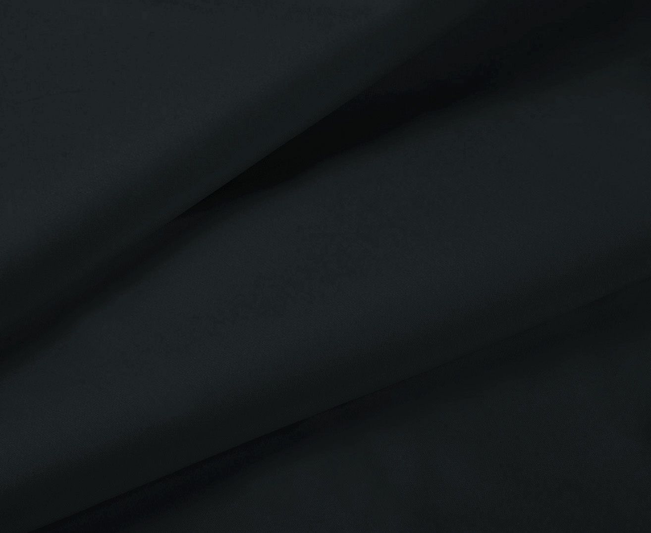 1000TC Ultra Soft Double Size Bed Black Flat & Fitted Sheet Set in smooth wrinkle-resistant microfiber fabric close-up