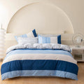 Mannix Striped Quilt Cover Set - Queen Size