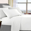 ultra soft microfibre sheet set king white