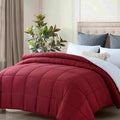 king size reversible plush soft sherpa comforter quilt red