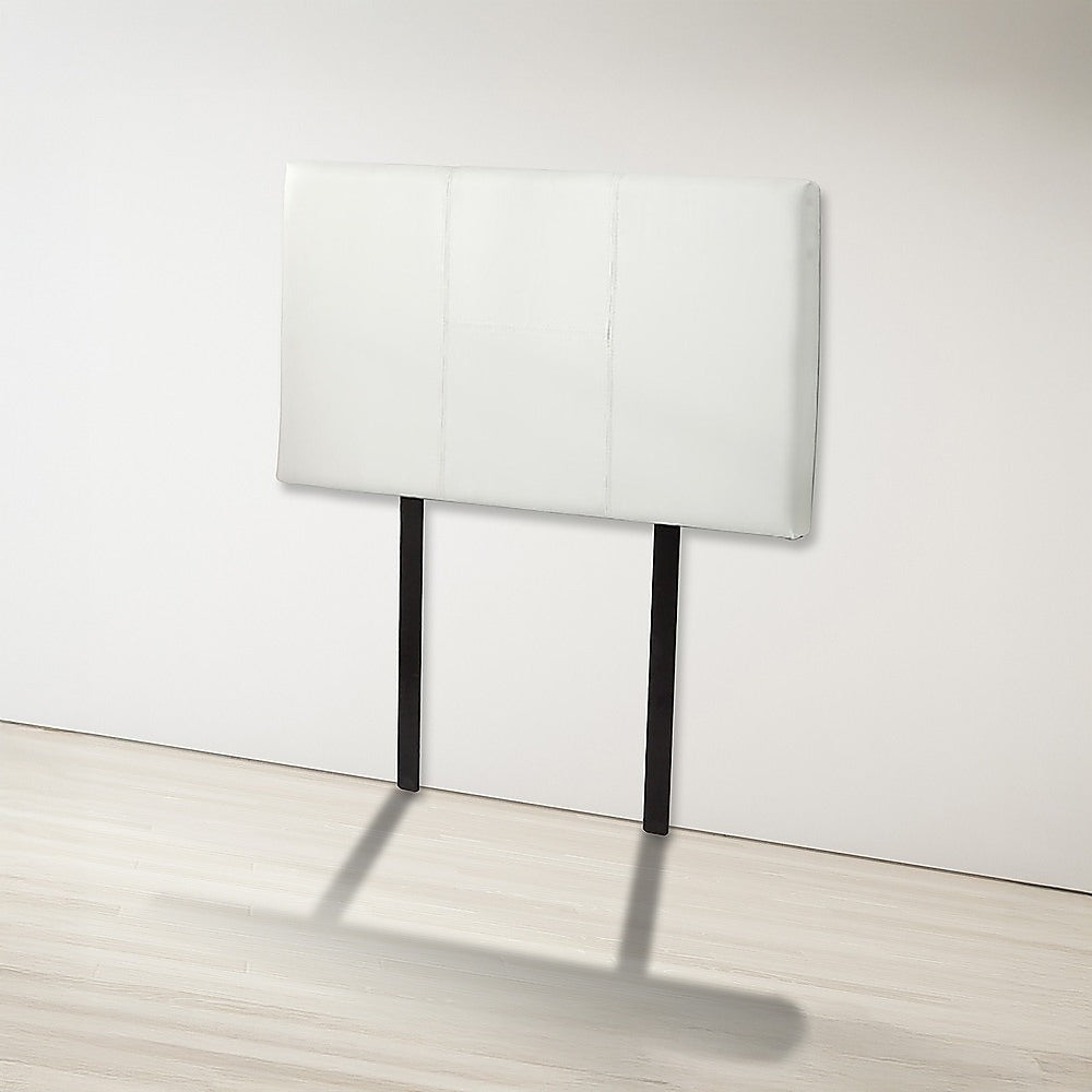 Single Size | Bed Headboard (White) with clean lines and smooth upholstery, designed to enhance bedroom furniture style.