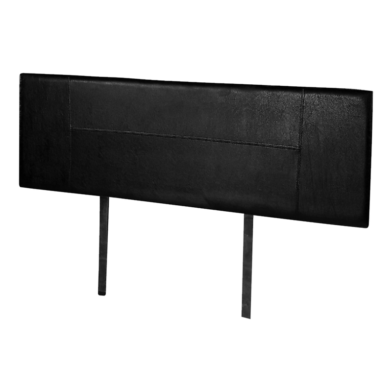 Queen Size | PU Leather Bed Headboard Bedhead (Black) with sleek stitched design for modern bedroom furniture by Bedzy