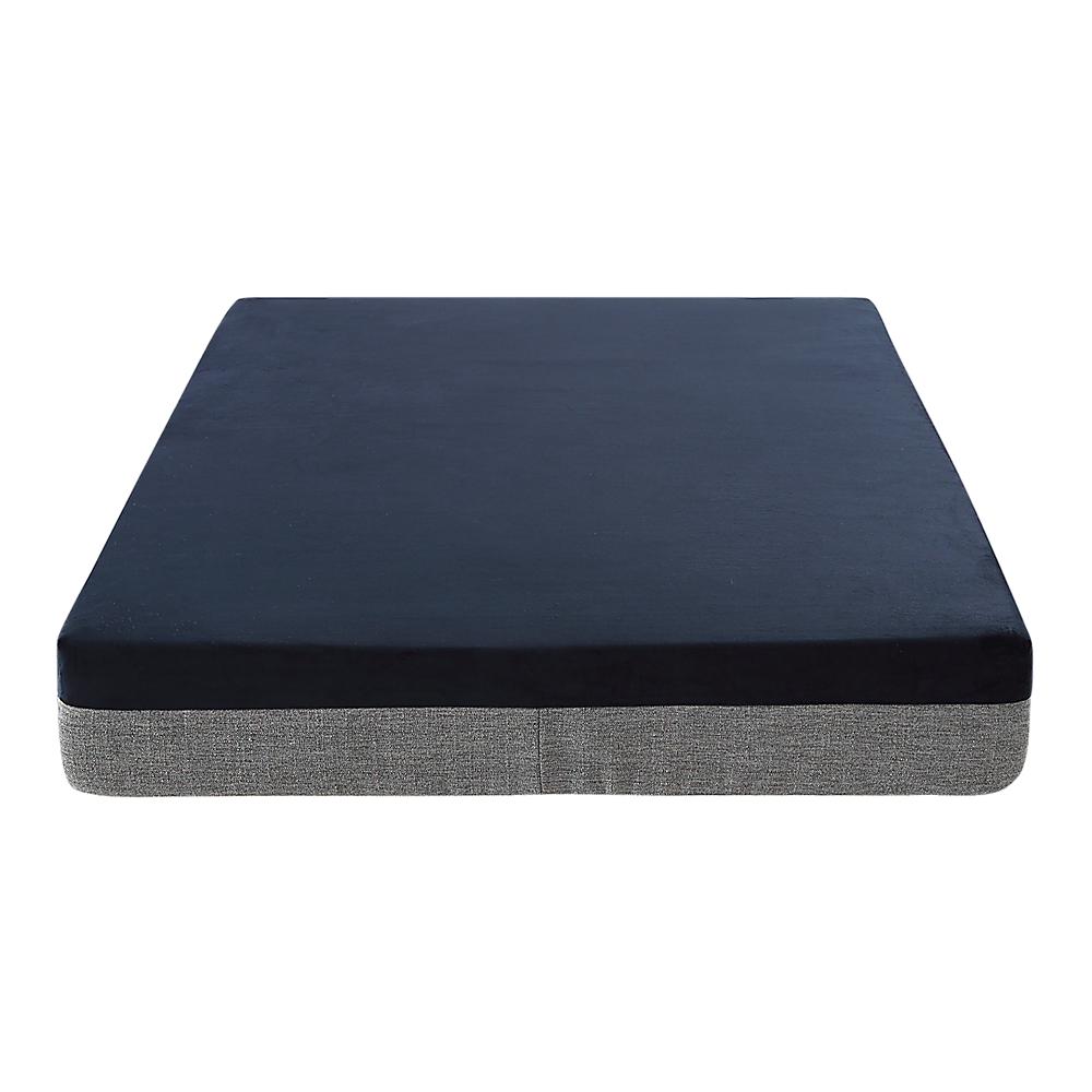 Memory Foam Dog Bed 15CM Thick Large Orthopedic Dog Pet Beds Waterproof Big with black top and gray base on white background