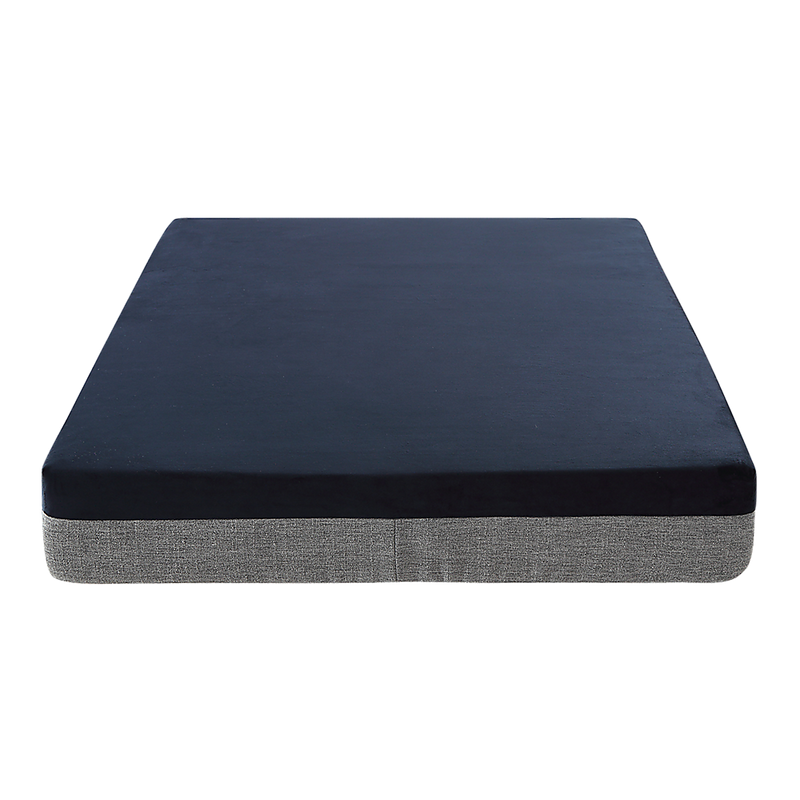 Memory Foam Dog Bed 15CM Thick Large Orthopedic Dog Pet Beds Waterproof Big with black top and gray base on white background