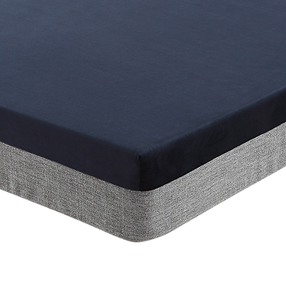 Memory Foam Dog Bed 15CM Thick Large Orthopedic Dog Pet Beds Waterproof Big with black top and gray fabric base on white background