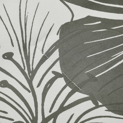 Close-up of green floral pattern on the Floral Comforter Set, King Size, Green Floral 3-Piece Bedding, Lightweight Microfiber