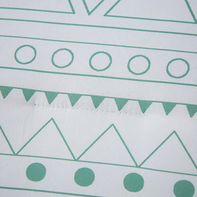 Close-up of geometric pattern on fabric from Boho Vibes Bedding Set – 3‑Piece Comforter & Pillow Covers by Bedzy