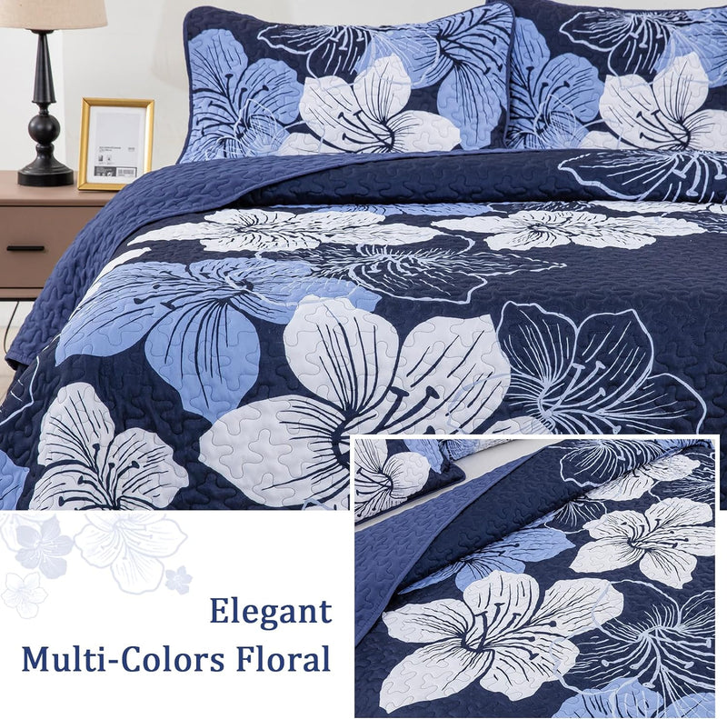Lavish Quilted Coverlet and Pillowcases Set: Luxurious Comfort for Your Bed - Queen size-3