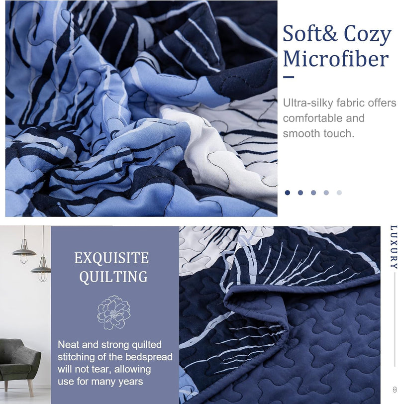 Lavish Quilted Coverlet and Pillowcases Set: Luxurious Comfort for Your Bed - Queen size-5