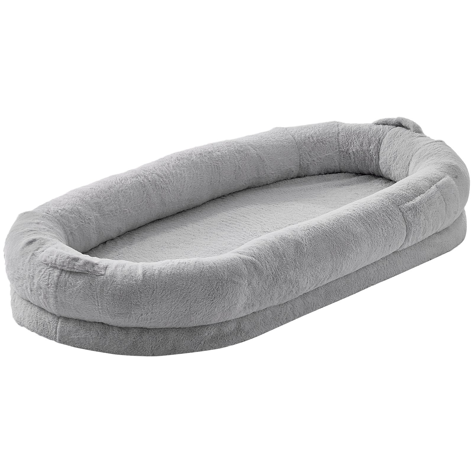 Human Dog Bed 1720x890x250 mm Human Size Dog Bed Washable Faux Rabbit Fur