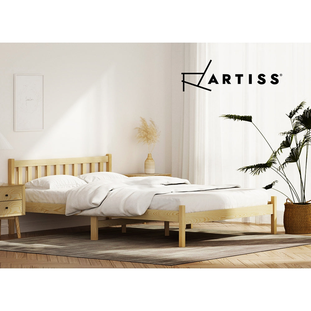 Bribie Wooden Double Bed Frame