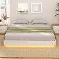 Dayglow Double LED Wooden Bed Frame – Pine