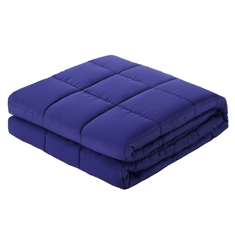 Weighted Blanket 11KG Kids Adults Heavy Gravity Relax Calm Blue-1