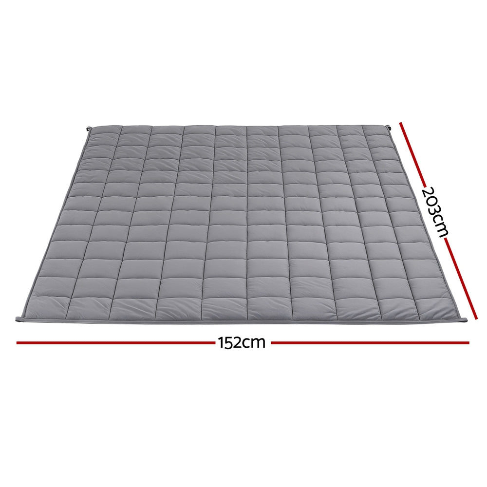 9KG Weighted Blanket Adults Kid Anti Anxiety Gravity Blankets Sherpa Fleece