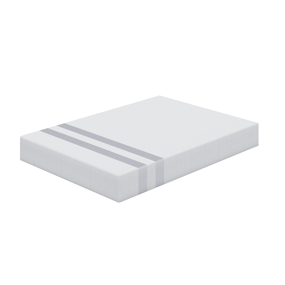 Double Memory Foam Mattress 25cm Cooling Gel Foam Mattress in a Box with medium feel and minimalist white cover design