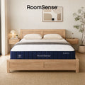 Double 26cm Firm Orthopedic Mattress and Oatmeal Wooden Bed Frame Bundle
