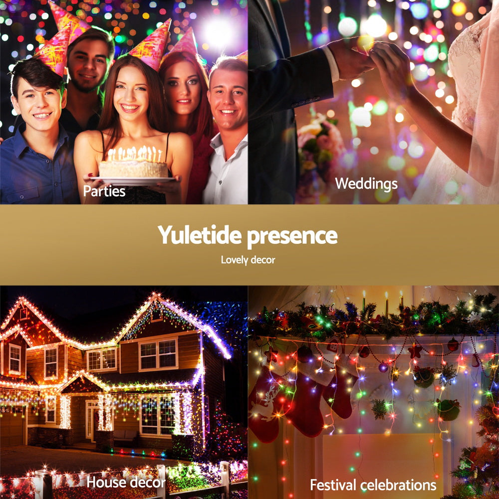 32M Christmas Lights Icicle Light 960 LED Multi-coloured