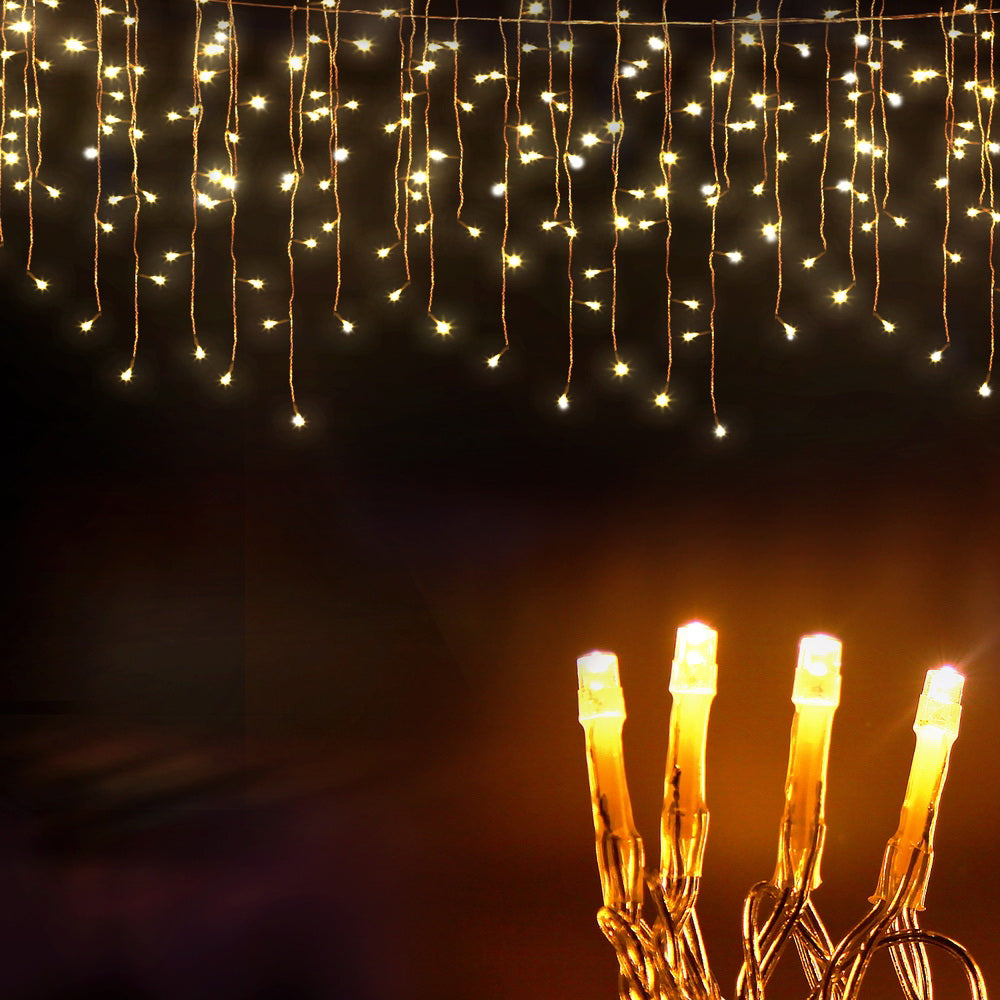 32M Christmas Lights Icicle Light 960 LED Warm White