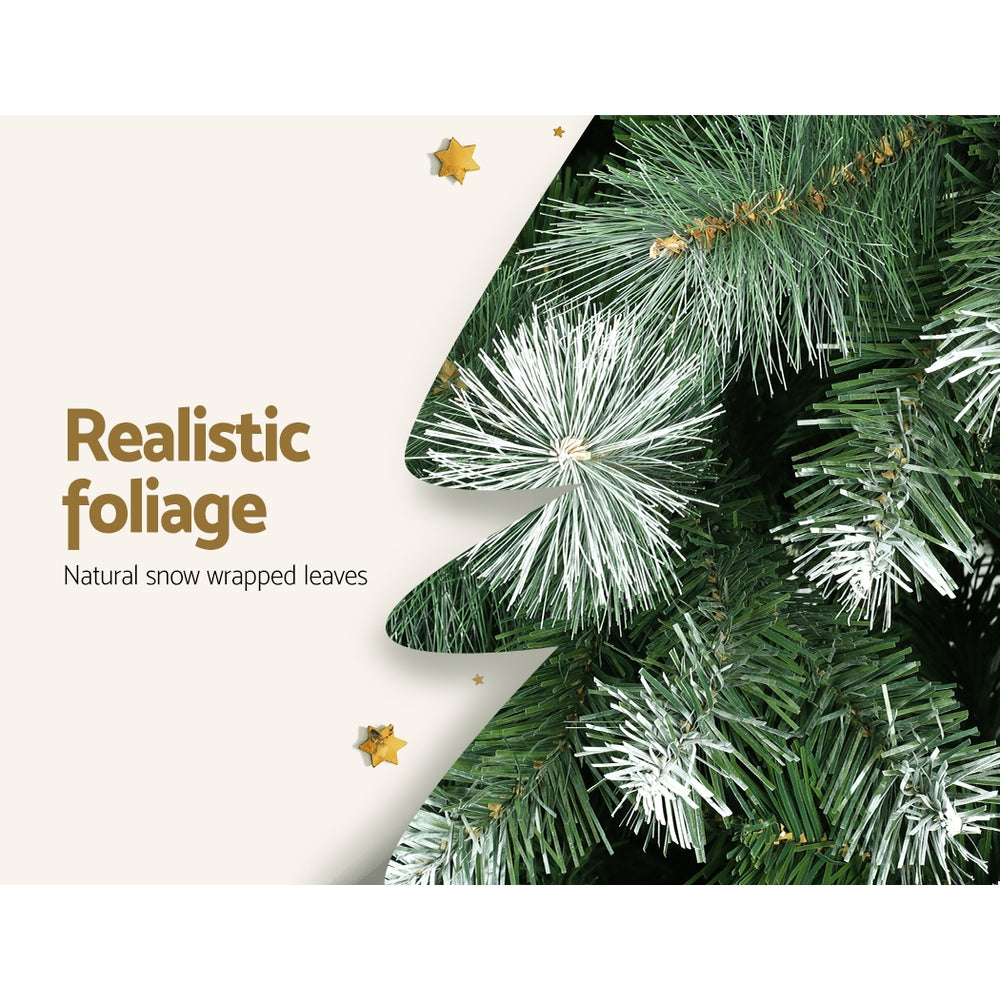 9FT / 2.7M Snowy Pine Needle Christmas Tree – 1765 Tips