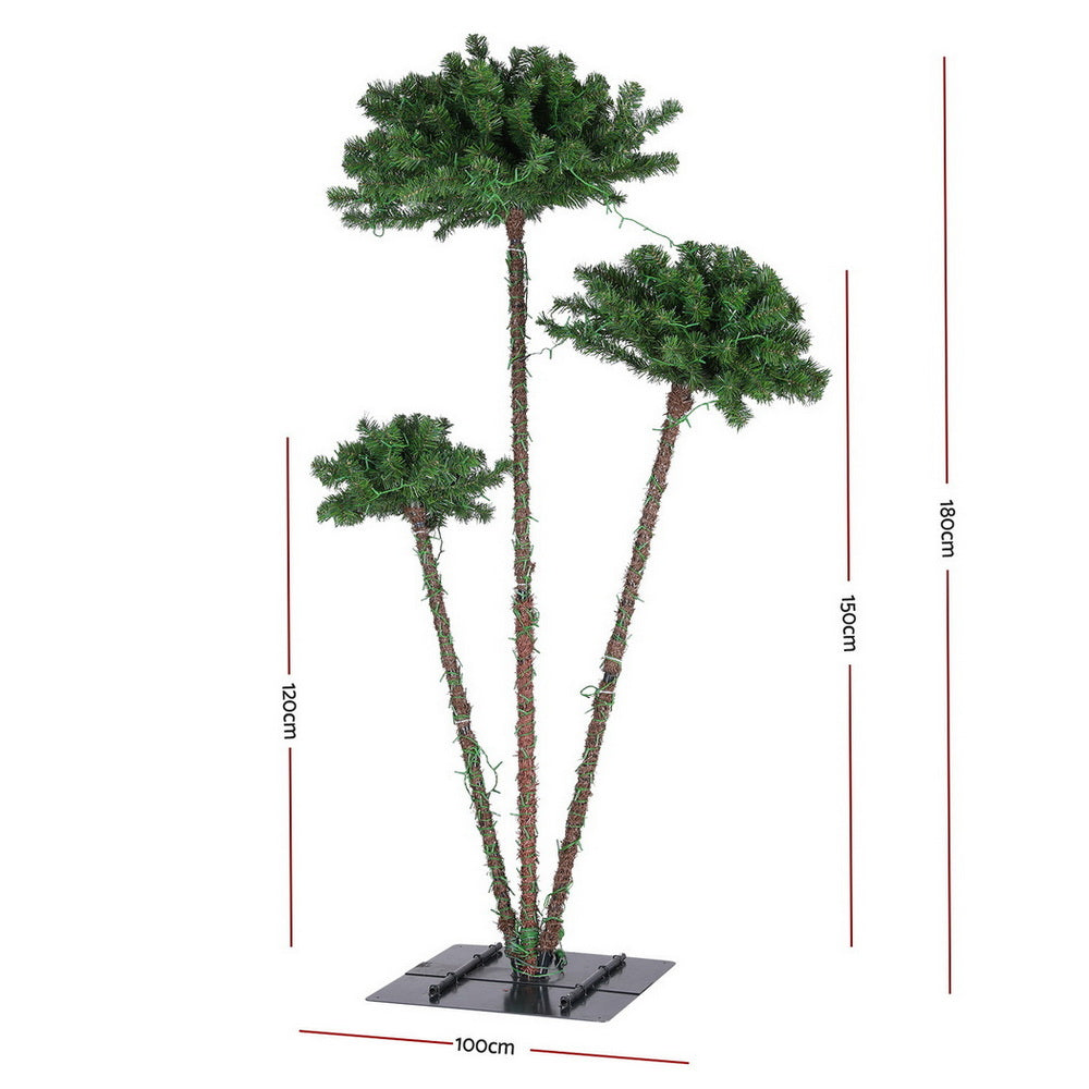 Christmas Tree 3-in-1 LED Xmas Palm Tree Party Decor 1.2/1.5/1.8M