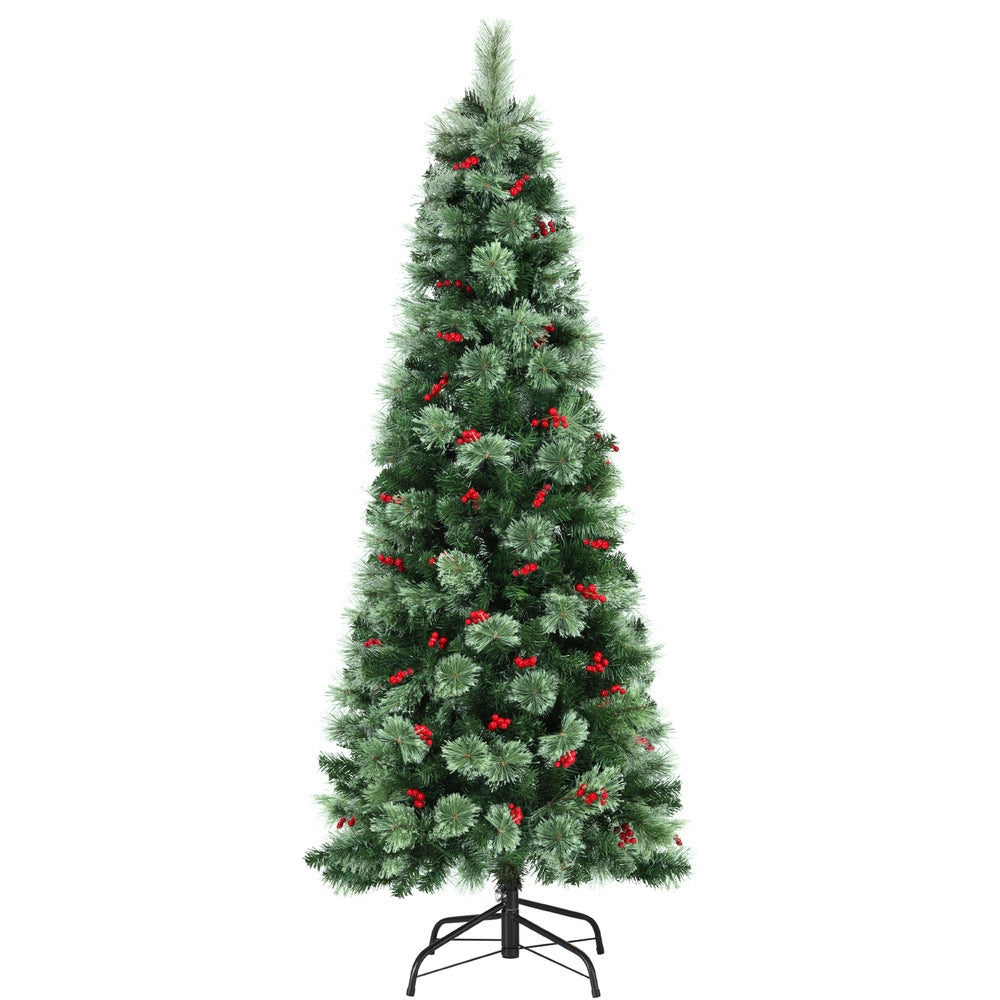 Christmas Tree 1.8M LED Xmas Tree Party Decorations Red Berries