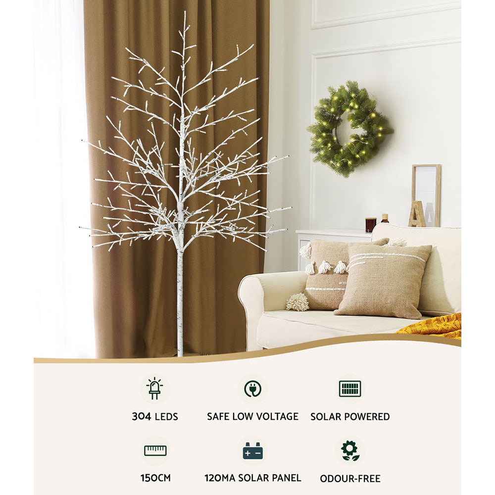 1.5M Christmas Tree 304 LED Solar