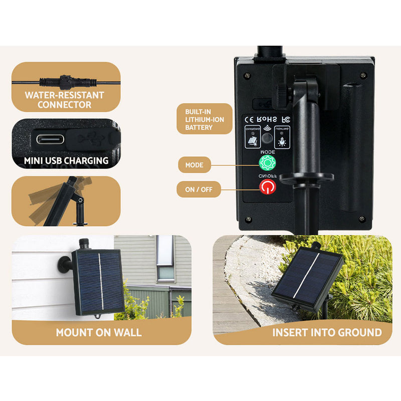 2.1M Christmas Tree 480 LED Solar-5