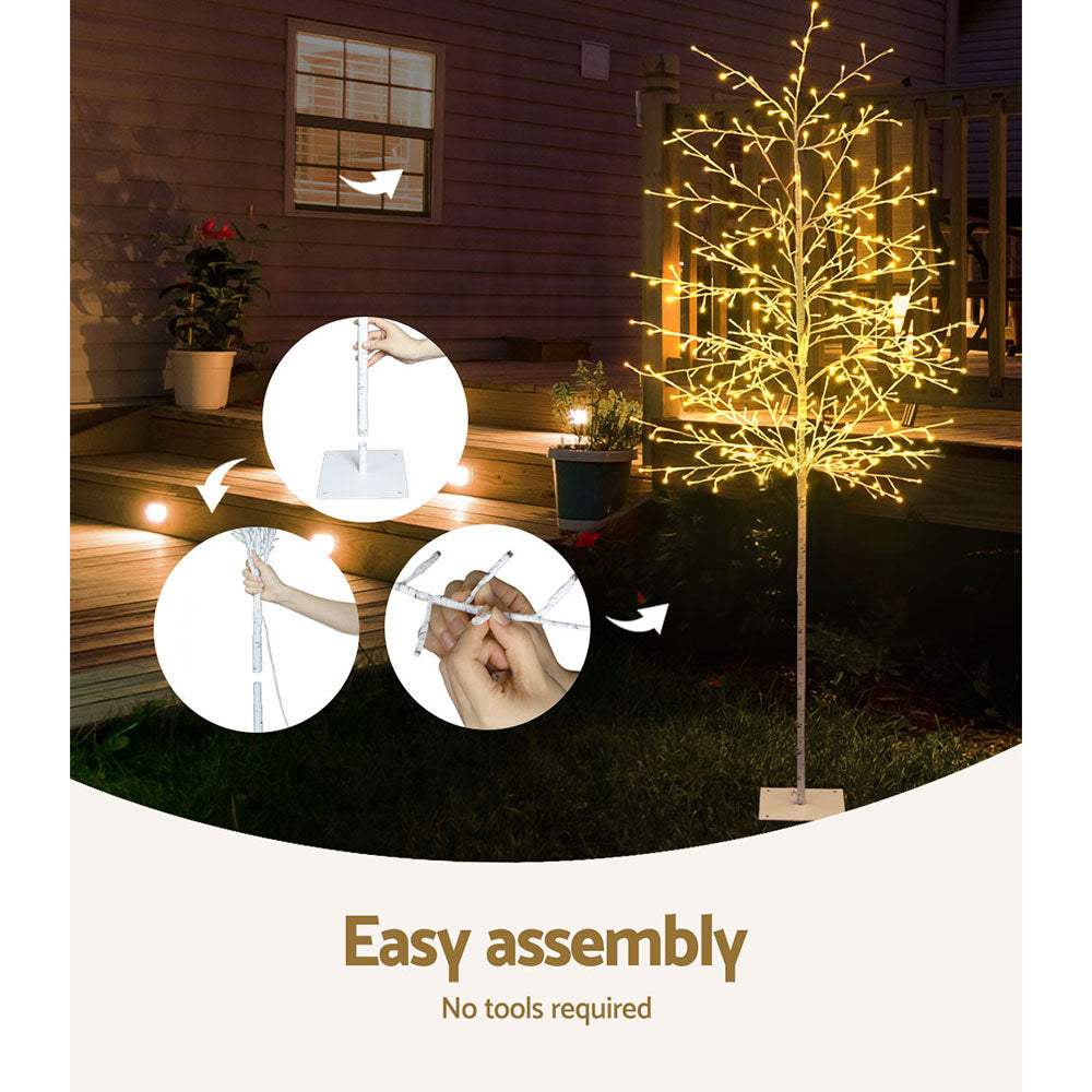 2.1M Christmas Tree 480 LED Solar-7