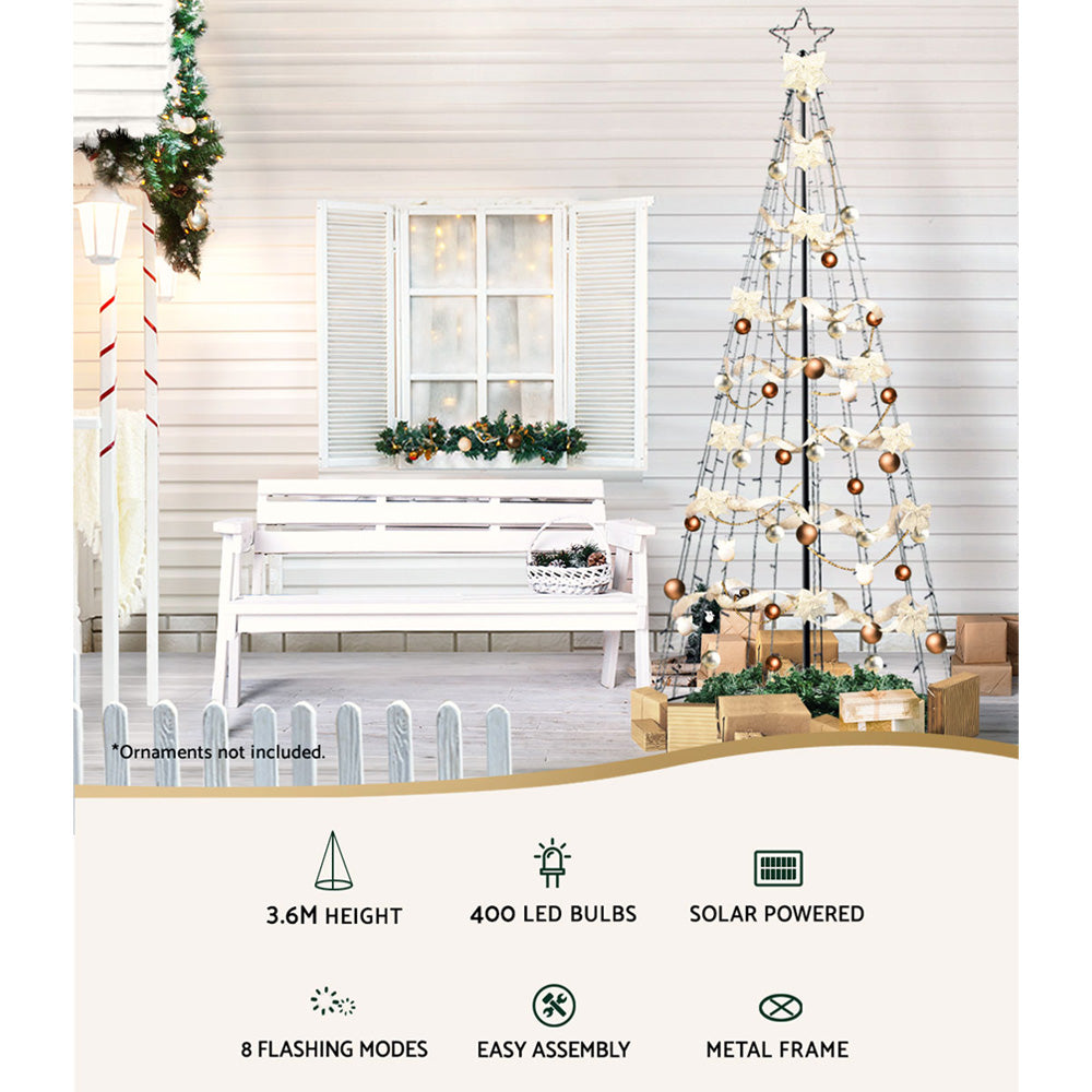 3.6M Christmas Tree 400 LED Solar