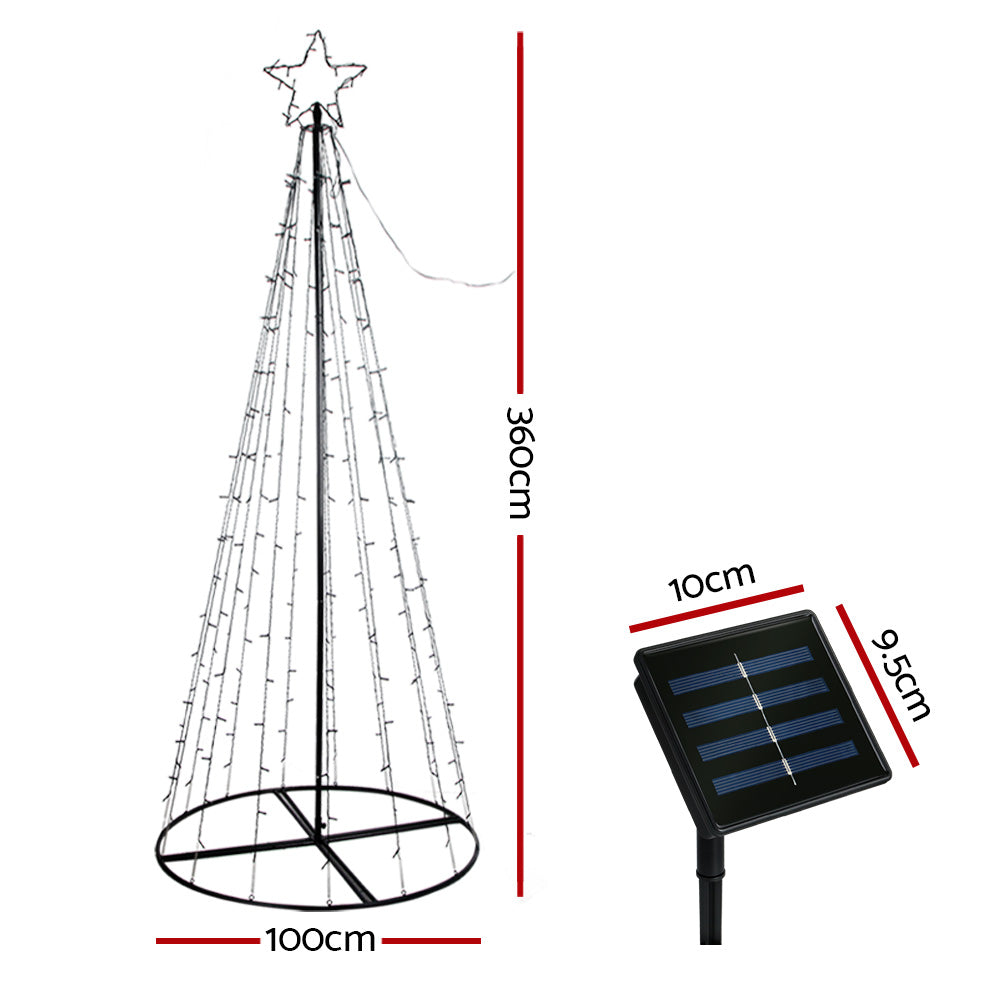 3.6M Christmas Tree LED Solar Warm-2