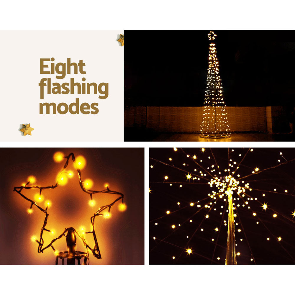 3.6M Christmas Tree LED Solar Warm-6