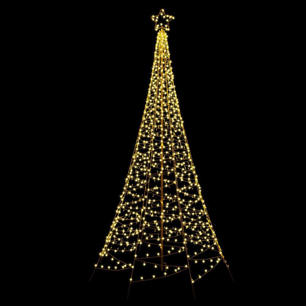 3.6M Christmas Tree 800 LED Solar Net Lights-1